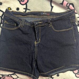 Women's Black Denim Shorts